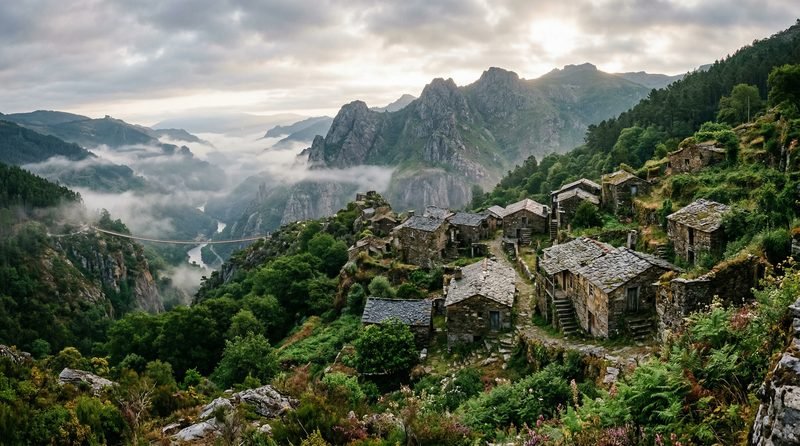 Arouca — деревня в Геопарке ЮНЕСКО